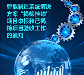 两部门关于开展2025年度智能制造系统解决方案“揭榜挂帅”项目申报和已揭榜项目验收工作的通知