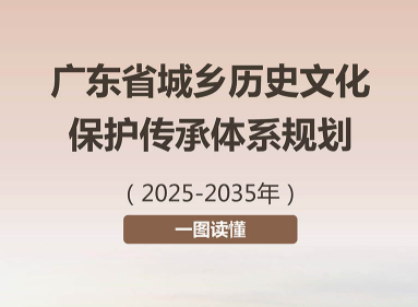 一图读懂《广东省城乡历史文化保护传承体系规划》